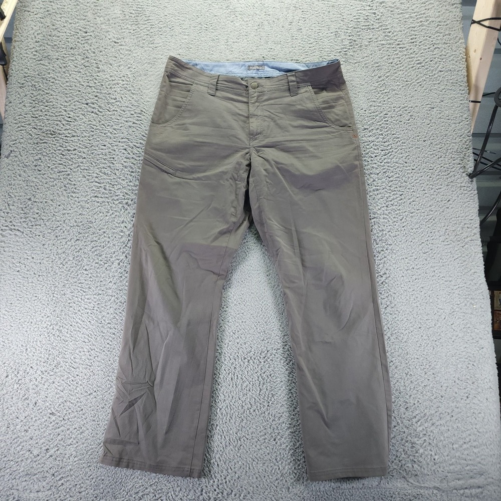 Toad Pant Men 36x31 Gray Cotton Windbreaker Straight Leg Gorpcore Hiking Stretch